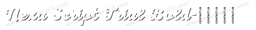 Nexa Script Trial Bold字体转换
